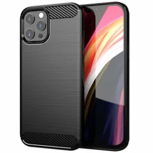 iPhone 14 Pro Max Силиконов калъф Carbon Черен цвят