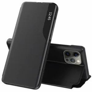 iPhone 13 Pro Max Кълъф тип тефтер Flip Case Черен