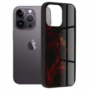 iPhone 14 Pro Max Противоударен калъф Red Nebula Glaze