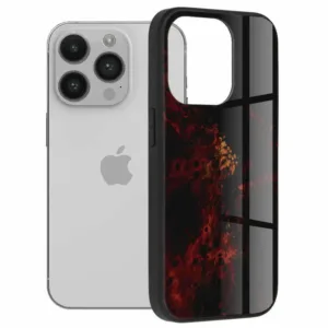iPhone 14 Pro Противоударен калъф Red Nebula Glaze