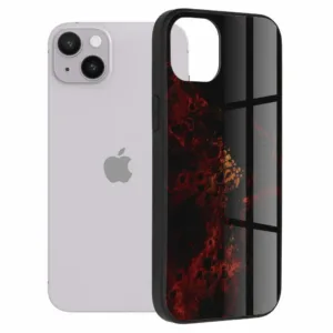 iPhone 14 Plus Противоударен калъф Red Nebula Glaze