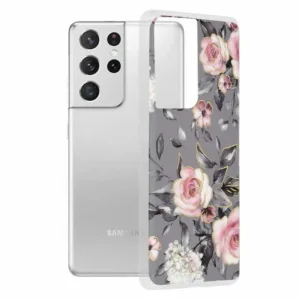 Samsung Galaxy S21 Ultra Силиконов калъф Bloom of Ruth Gray