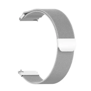 Магнитна каишка за часовник 22mm Сребърна W009