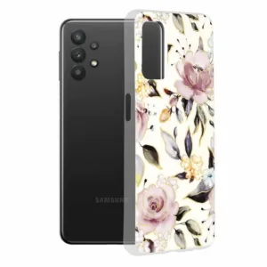 Samsung Galaxy A32 5G Силиконов калъф Chloe White Marble