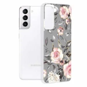 Samsung Galaxy S21 Силиконов калъф Bloom of Ruth Gray