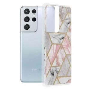 Samsung Galaxy S21 Ultra Силиконов калъф Pink Hex