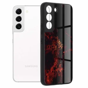 Samsung Galaxy S22 Противоударен калъф Red Nebula Glaze