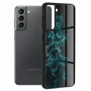 Samsung Galaxy S21 Противоударен калъф Blue Nebula Glaze