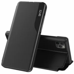 iPhone 12 Pro Max Кълъф тип тефтер Flip Case Черен