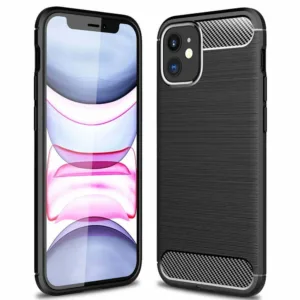 iPhone 12/12 Pro Силиконов калъф Carbon Черен цвят