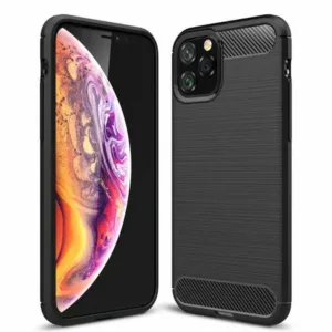 iPhone 11 Pro Max Силиконов калъф Carbon Черен цвят