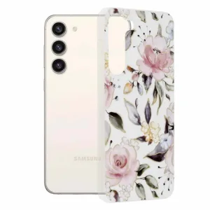 Samsung Galaxy S23 Plus Силиконов калъф Chloe White Marble