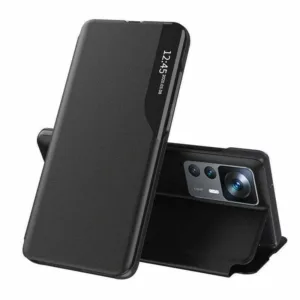 Xiaomi 12T/12T Pro Кълъф тип тефтер Flip Case Черен