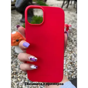 Силиконов матов калъф iPhone Molan Cano Червен