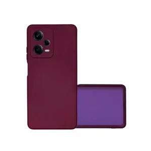 Xiaomi Redmi Note 12 Pro 5G Силиконов Калъф Бордо С Микрофибърна Вътрешност