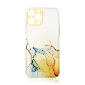 iPhone 13 Pro Силиконов калъф Orange Marble