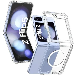 Samsung Galaxy Z Flip 5 Калъф Magsafe Прозрачен Case