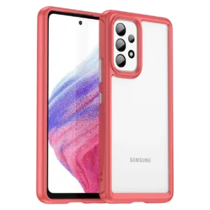Samsung Galaxy A53 5G Калъф с Твърд гръб и Гъвкава рамка Червен
