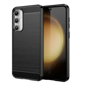 Samsung Galaxy S23 FE Carbon Силиконов калъф Черен