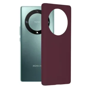 Honor Magic 5 Lite Силиконов Матов Калъф Бордо Soft Edge