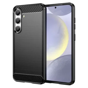 Samsung Galaxy S24 Силиконов калъф Черен цвят Carbon