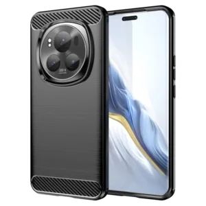 Honor Magic 6 Pro Силиконов калъф Черен цвят Carbon