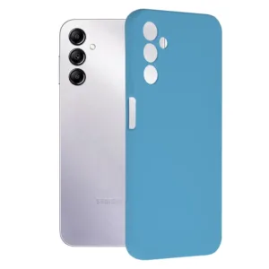 Samsung Galaxy A14 Силиконов Матов калъф Син Soft Edge