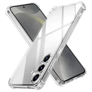 Силиконов кейс за Samsung Galaxy S24 Удароустойчив Прозрачен цвят