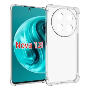 Huawei Nova 12i Силиконов калъф Удароустойчив Прозрачен цвят
