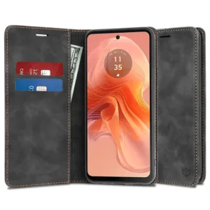 Магнитен калъф Тефтер за Motorola Moto G04/G24