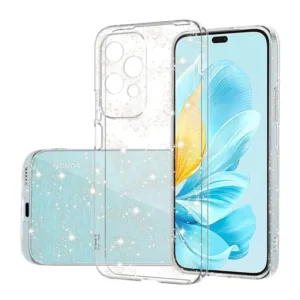 Силиконов калъф за Honor 200 Lite Прозрачен цвят Блестящ