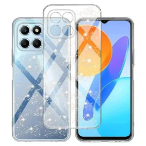 Силиконов калъф за Honor X8b Прозрачен цвят Блестящ