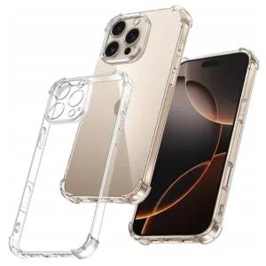 iPhone 16 Pro Max Силиконов калъф Удароустойчив Прозрачен цвят
