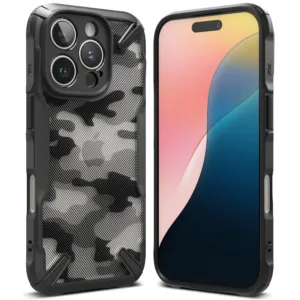 iPhone 16 Pro Противоударен Калъф Ringke Camouflage Черен