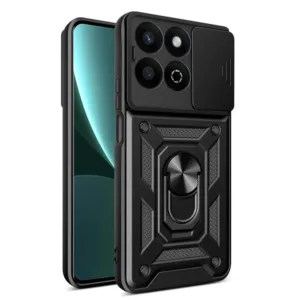 Honor 200 Smart Противоударен кейс с Ринг и Камера протект черен