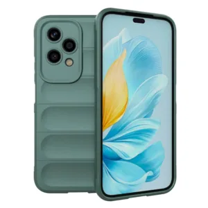 Honor 200 Lite Силиконов калъф Magic Shield Противоударен кейс зелен
