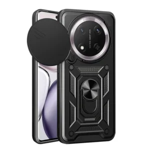 Honor Magic 7 Lite Противоударен кейс с Ринг и Камера протект черен