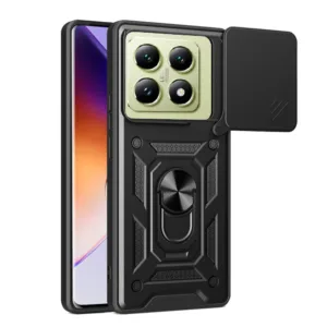 Xiaomi 14T Противоударен кейс с ринг и камера протект