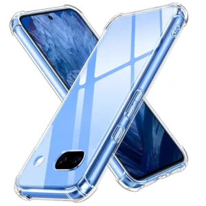 Google Pixel 9a Силиконов калъф Прозрачен цвят Удароустойчив