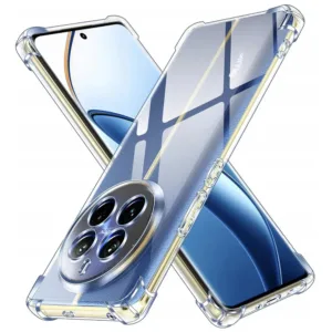 Realme 12+ Силиконов калъф Прозрачен цвят Удароустойчив