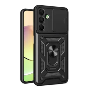 Samsung Galaxy A16 Противоударен кейс с ринг и камера протект черен