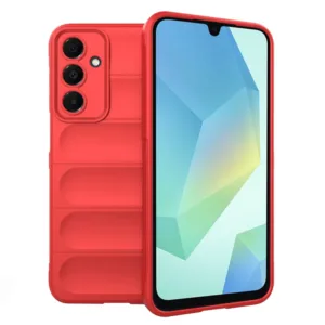 Samsung Galaxy A16 Силиконов калъф Magic Shield Противоударен кейс червен