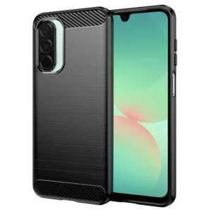 Samsung Galaxy A26 Силиконов кейс Carbon Silicone черен
