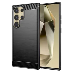 Samsung Galaxy S24 Ultra Силиконов кейс Carbon Silicone черен