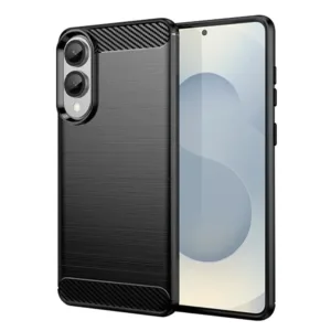 Samsung Galaxy S25 Edge Силиконов кейс Carbon Silicone черен