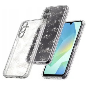 Силиконов калъф за Samsung Galaxy A16 Прозрачен цвят Блестящ