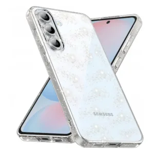 Силиконов калъф за Samsung Galaxy S24 FE Прозрачен цвят Блестящ
