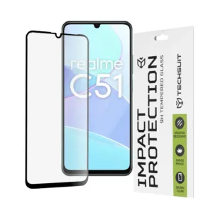Стъклен Протектор за Realme Note 50 с черен кант