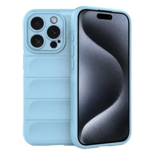 iPhone 15 Pro Силиконов калъф Magic Shield Противоударен кейс син