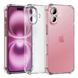 iPhone 16 Силиконов калъф Прозрачен цвят Удароустойчив